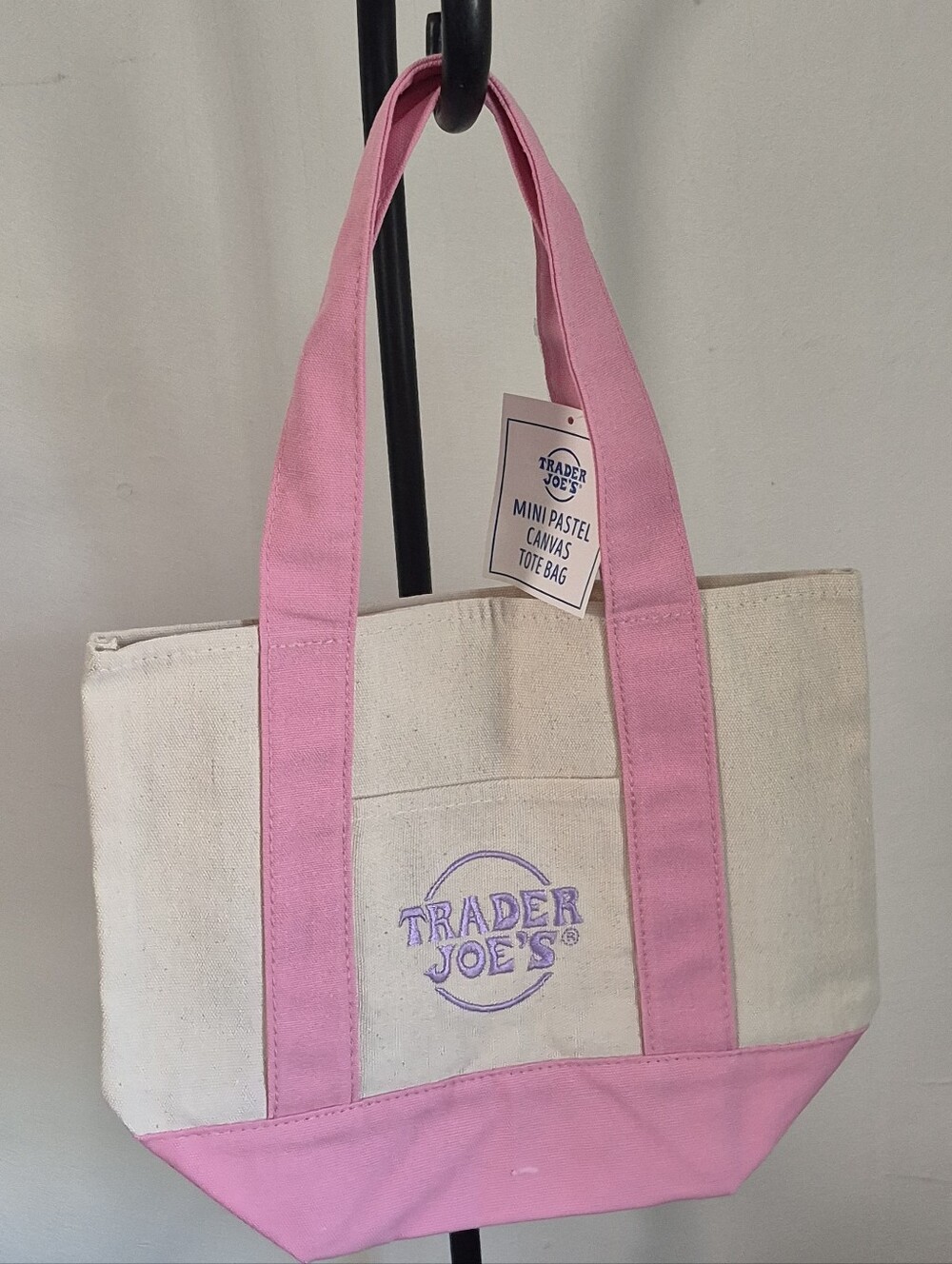 Viral Trader Joes Mini Pastel Totes PINK - Picture 5 of 6